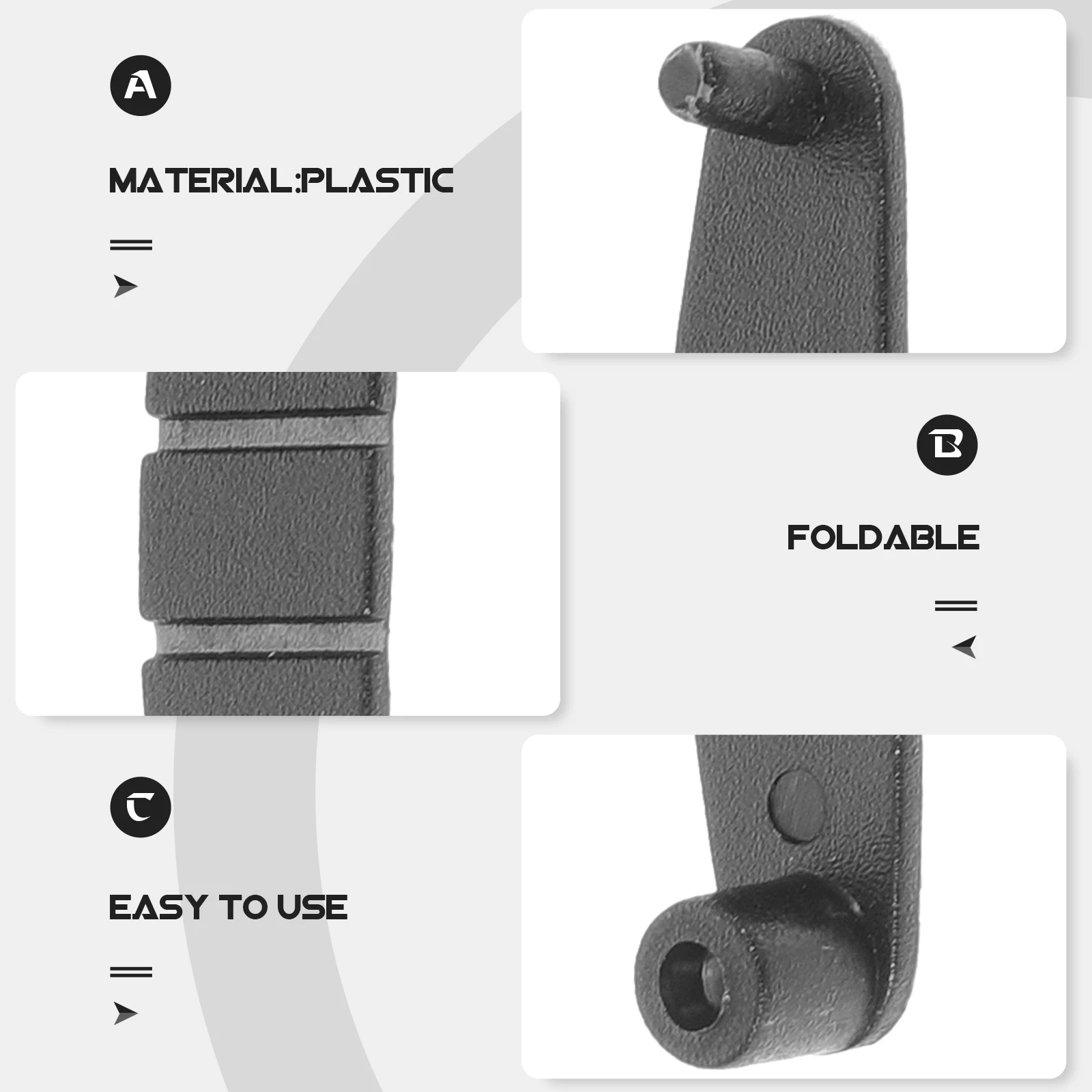 

100pcs Plastic Clips Transparent Acrylic Connectors Plastic Keychain Clip Durable Foldable Accessories Secure Snap Tabs