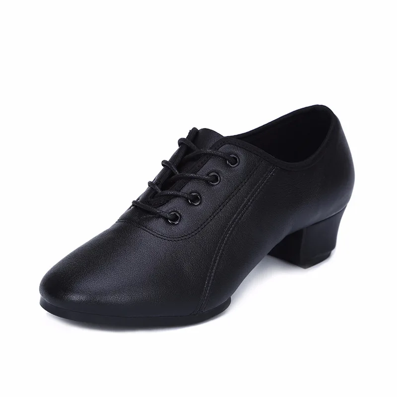 Zapatos de baile para hombre, zapatillas de salón de cuero genuino, zapatos de baile latino, zapatos de baile modernos, zapatos para niños, ventilación cuadrada