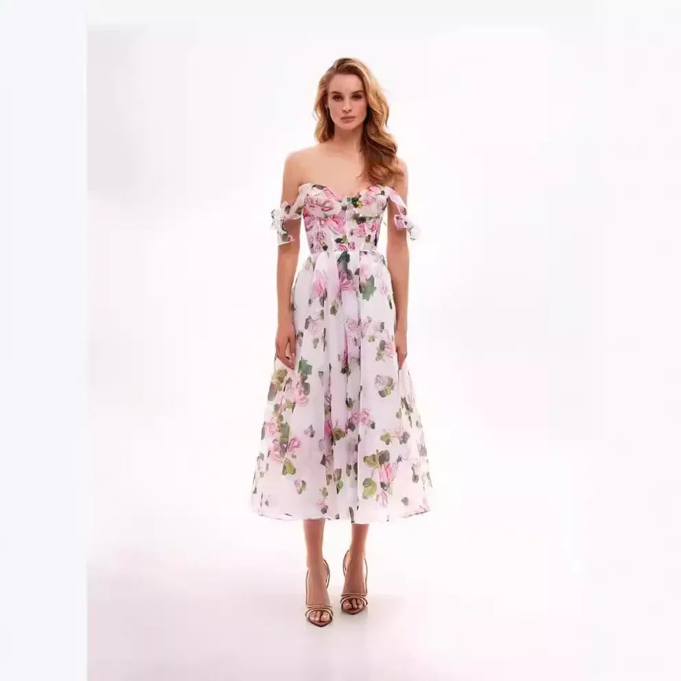 Women Spring Summer Dress Printing Color V Neck Sleeveless Backless Flounced Edge Casual Fashion Sexy Comfortable Regular Dress