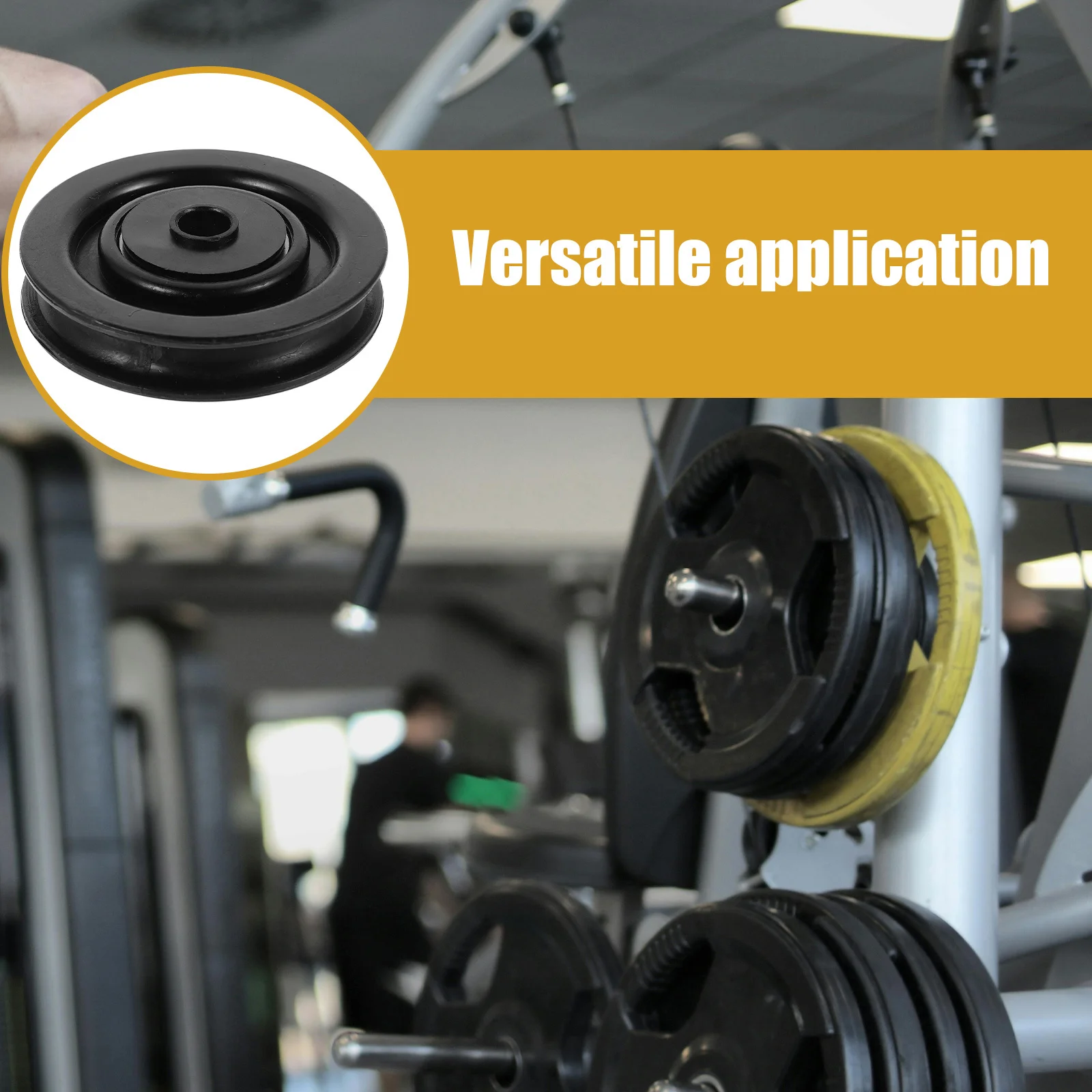 

Nylon Bearing Pulley Wheel Universal Gym Equipment Workout Cable Machine Attachment Fitness Accessory Exercise Equipment Weight