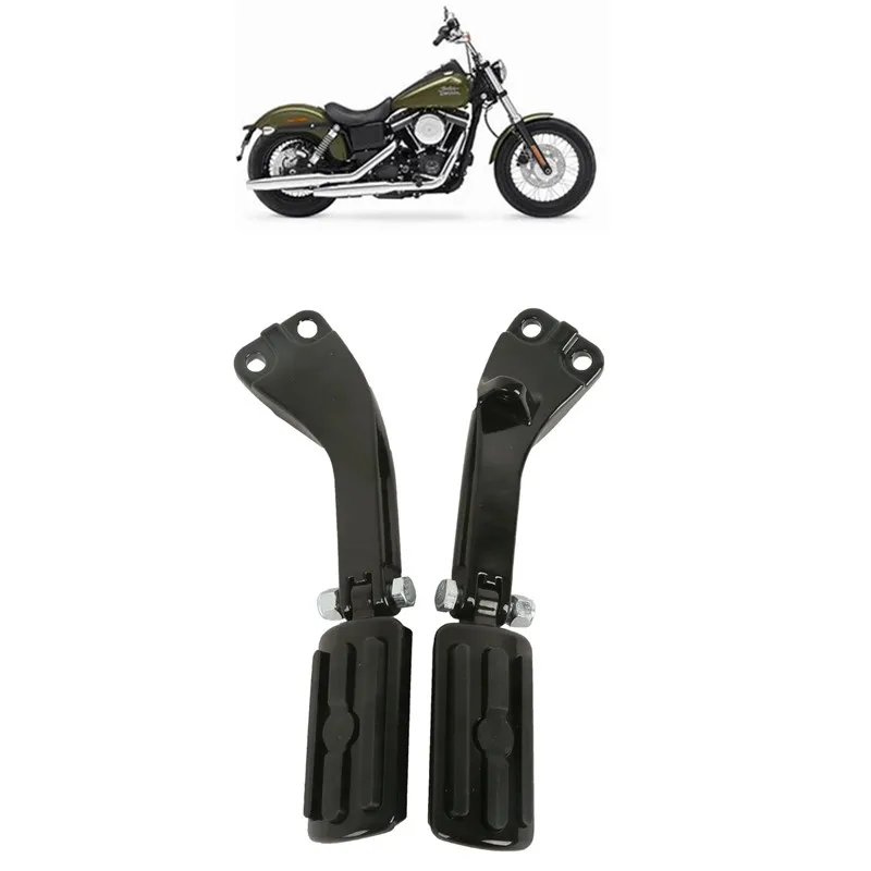 Motorcycle Acsessories Foot Pegs Footpeg W/ Support Mounting For Harley Dyna 2006-2017 FXDB FXDF Sportster Passenger