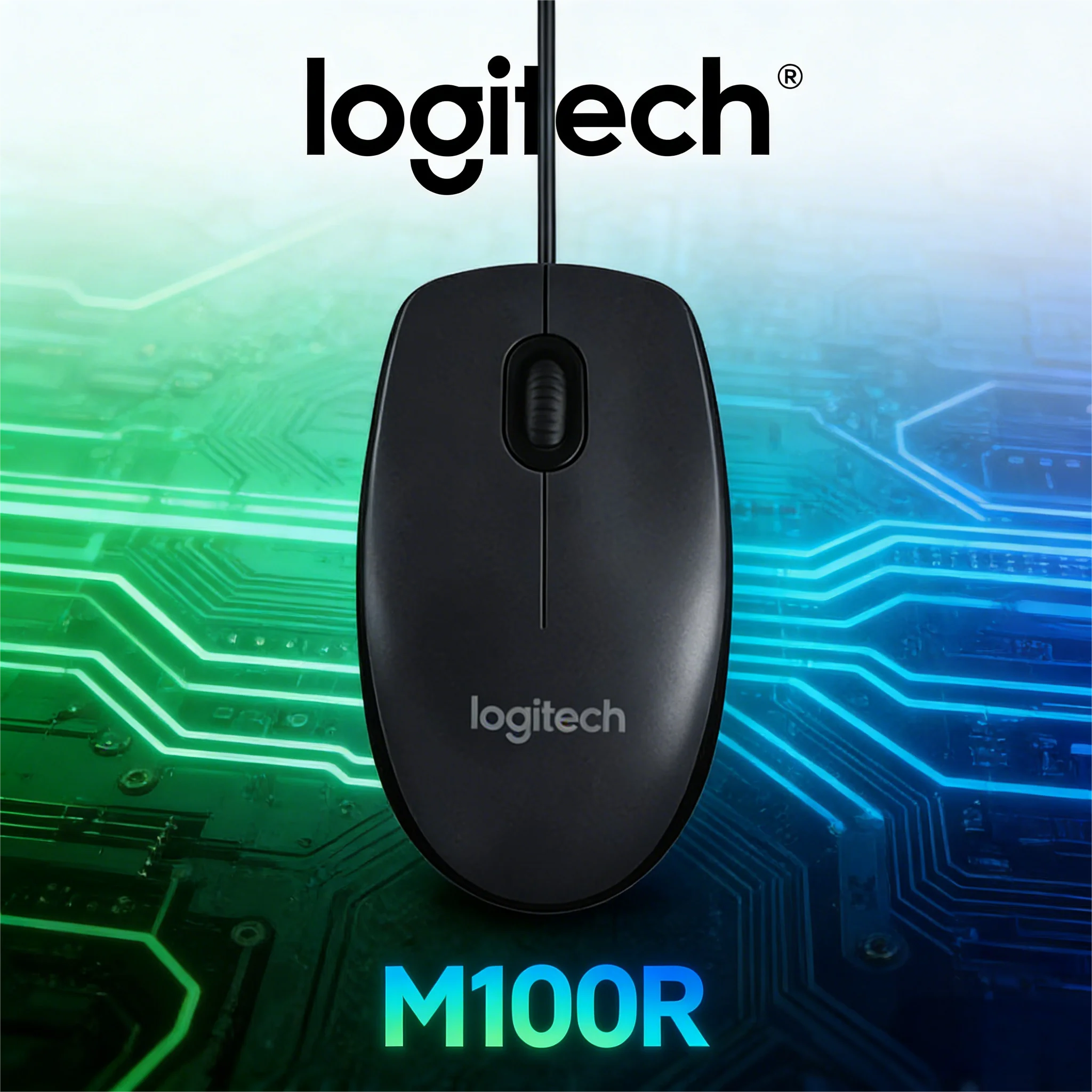 

Проводная USB-мышь M100R, работает для всех ноутбуков и настольных компьютеров, идеально подходит для игр, офиса и дома