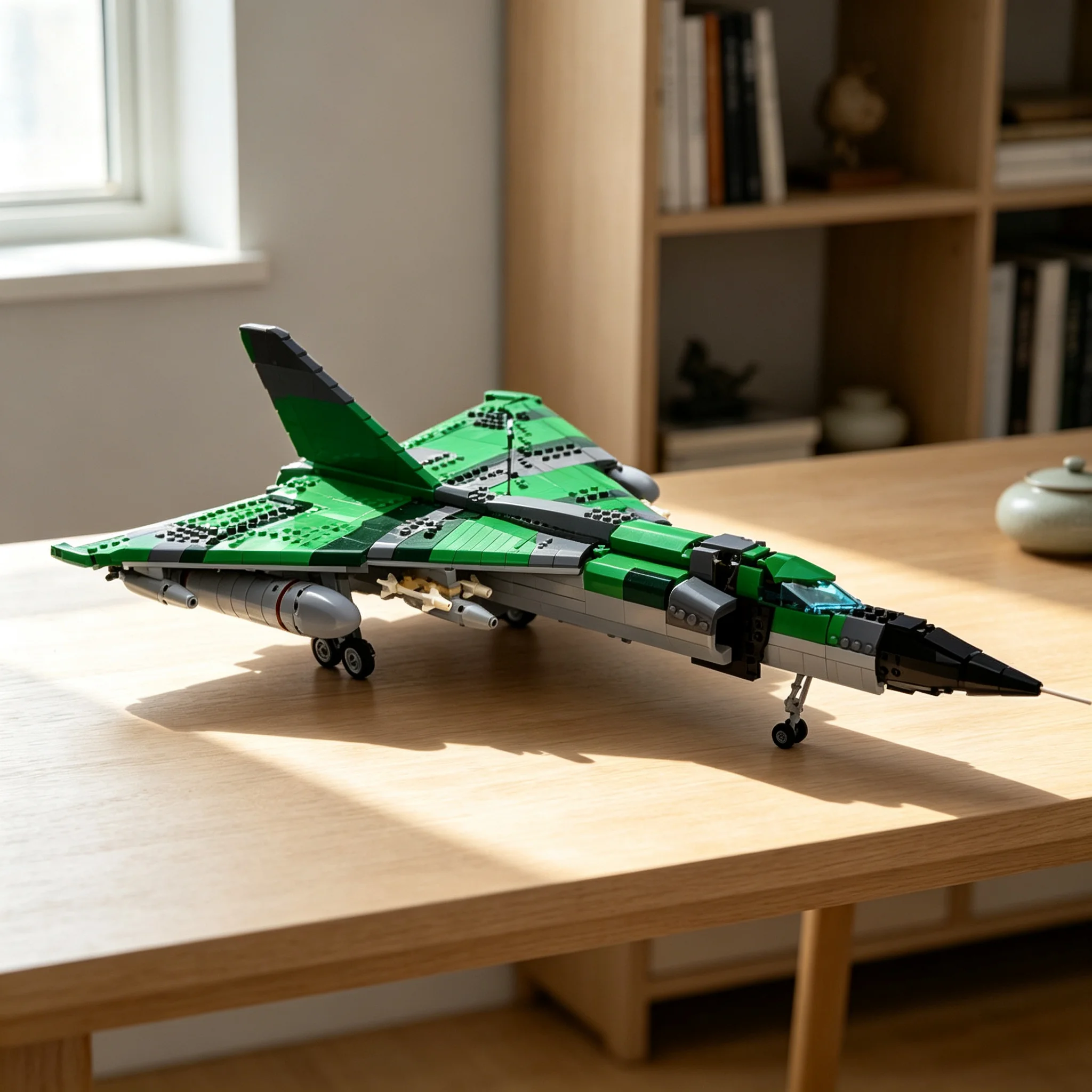 1410pcs MOC Creator Avro Arrow CF-105 Model Christmas Gift Interior Decoration Craft Decorative Display Piece Living Room Accent