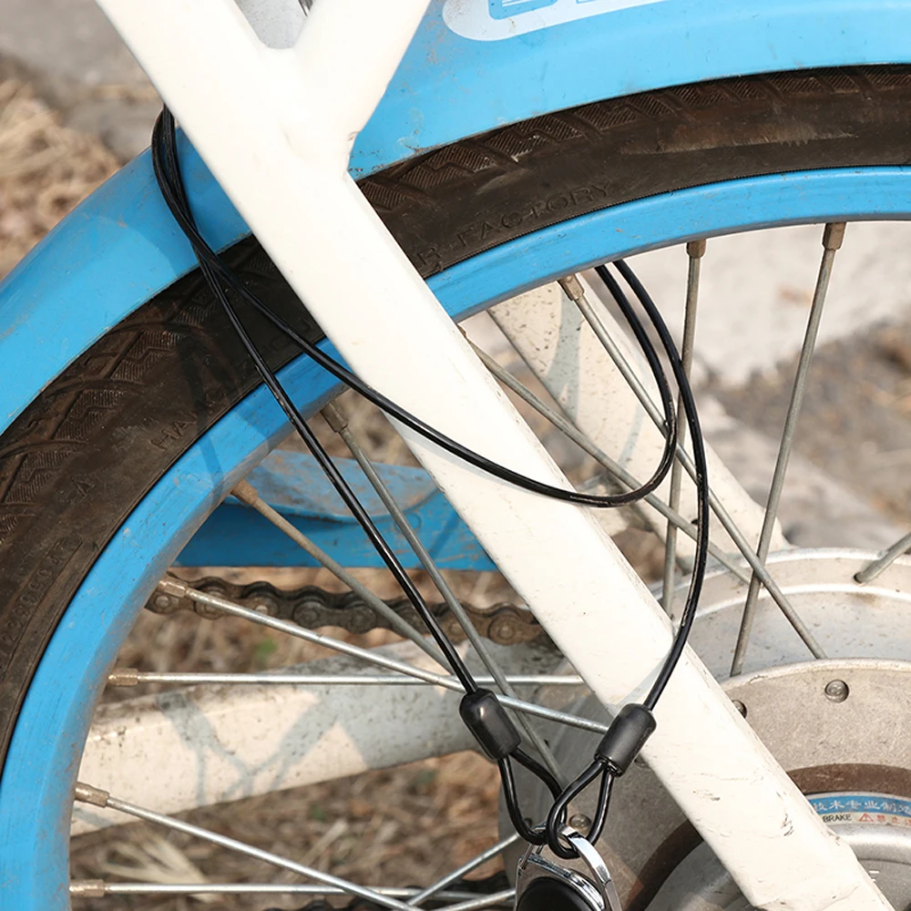 

Bicycle generic Metal lock Security Anti-theft Chain Outdoor lock line Bicycle Lock Wire Rope Steel Cable Braided rope