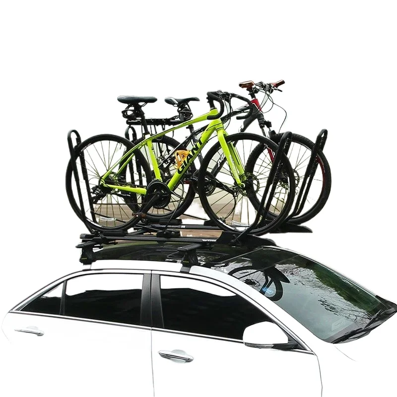 Portabicicletas de techo soporte antirrobo para vehículo