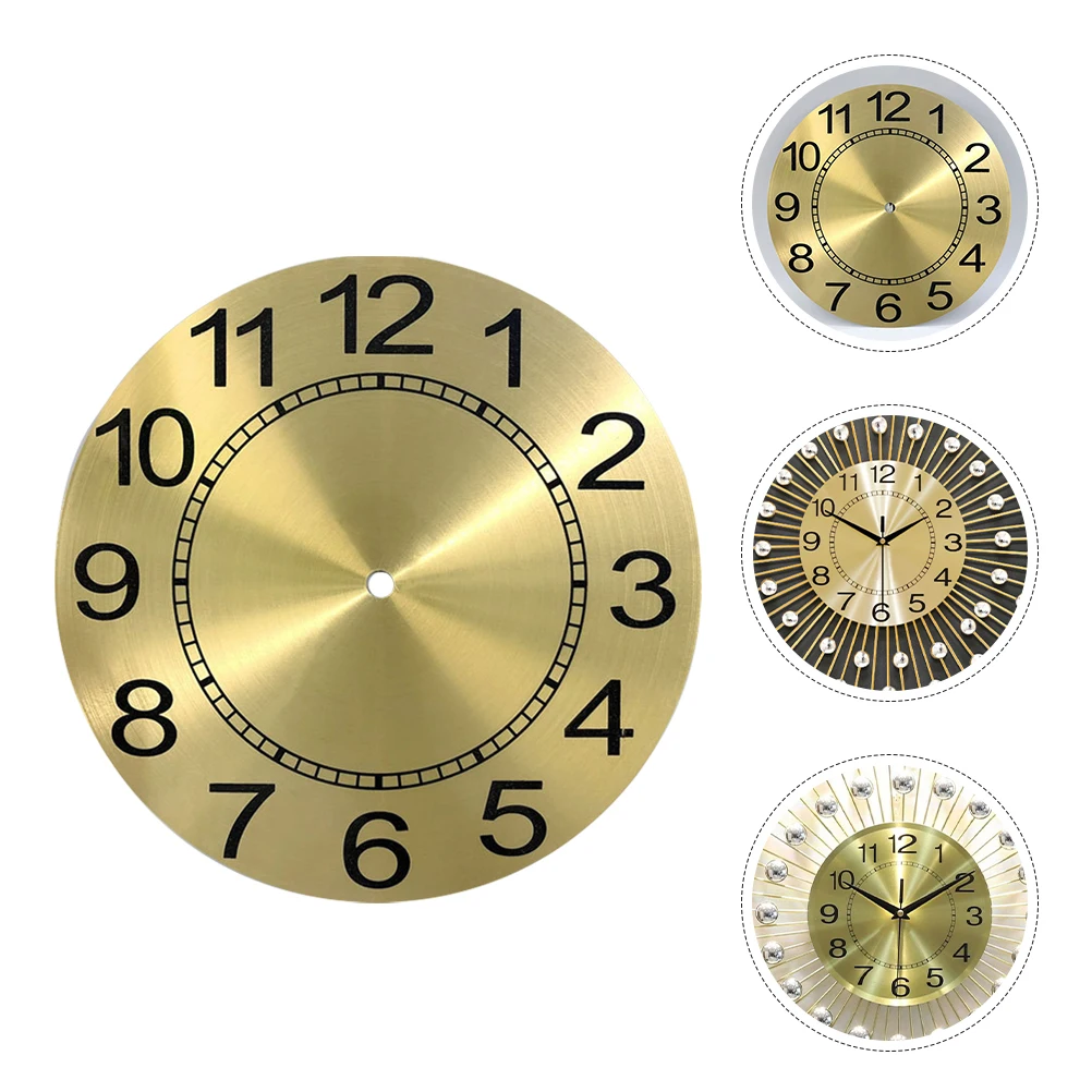 

Aluminum Dial Quartz 243mm Rose Gold DIY Round Wall Clock Movement Parts Accessories Clock Board Dial Replacement Smart