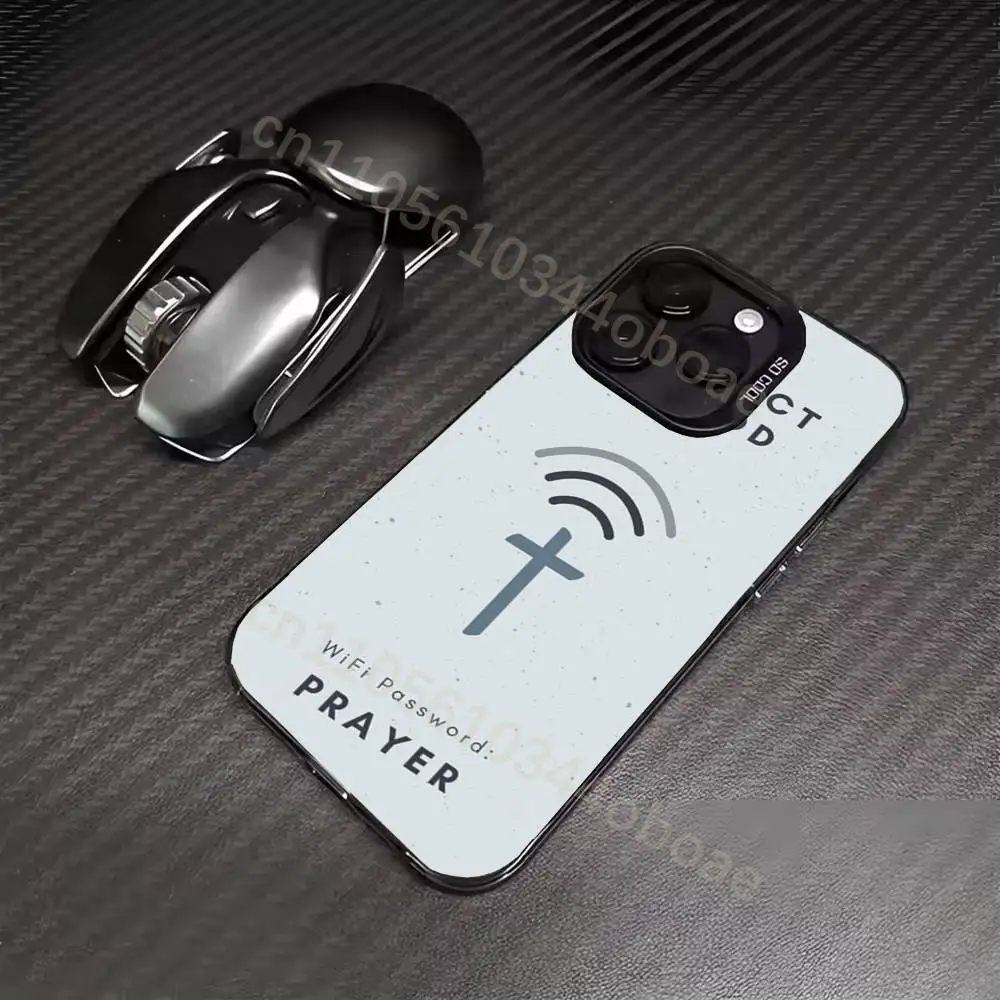 The Cross Phone Case For iPhone 17,16,15,14,13,12,11,Pro,Max,Plus Soft Black Cover