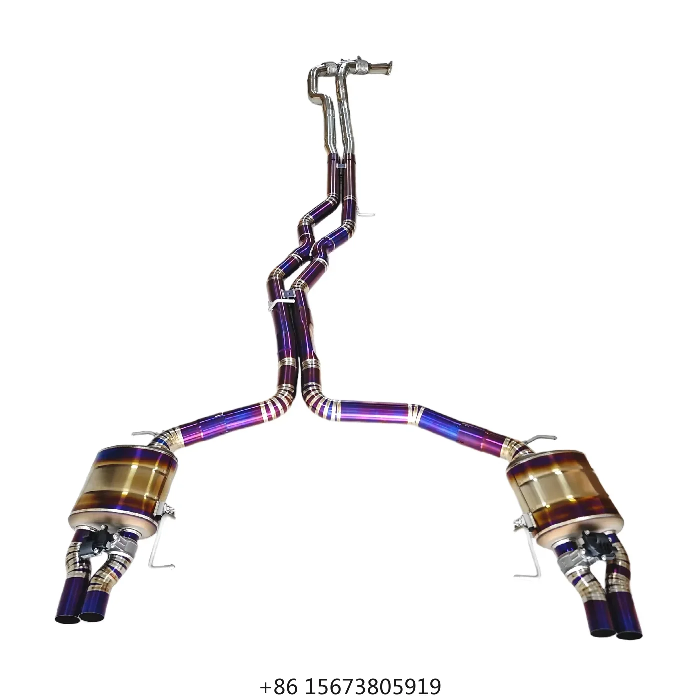 RS6 C8 Titanium Alloy Valved Catback Full Exhaust System RS6 C8 Fit Titanium Valved Catback Full System Lightweight Enhances Sou