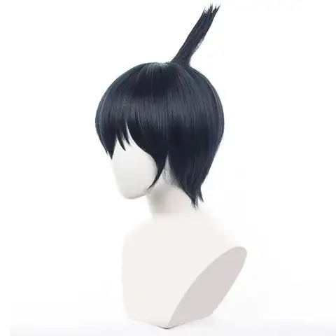 Hakawaka Aki Cosplay Peruk Motorsågsmannen Syntetisk Kort Rak Peruk Anime Coser Värmebeständig Fiber Högkvalitativ Peruk Halloween 10 best sales Aki cosplay motorsågsman - №10