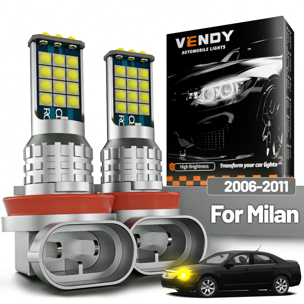 2 Stück LED-Nebelscheinwerfer für Mercury Milan 2006–2011 2007 2008 2009 2010 Canbus-Zubehör