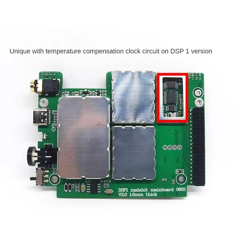 DSP1 Malachite Radio SDR Receiver As Shown Aluminum Alloy Noise Reduction For SDR Malahit 1.10D Full Mode DSP Radio