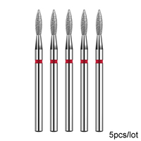 BNG 5PCS Cutters for Manicure Diamond Nail Drill Bit Set of Milling Diamond Bit Milling Cutter Nail Bits for Nail Drill Machine