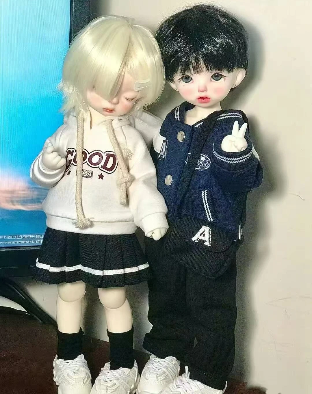 Nowy zestaw ubranek dla lalki 1/6, pasujący do lalki BJD 30 cm, uroczy strój baseballowy, zabawki dla dziewczynek, akcesoria do zabawy w dom, bez lalki