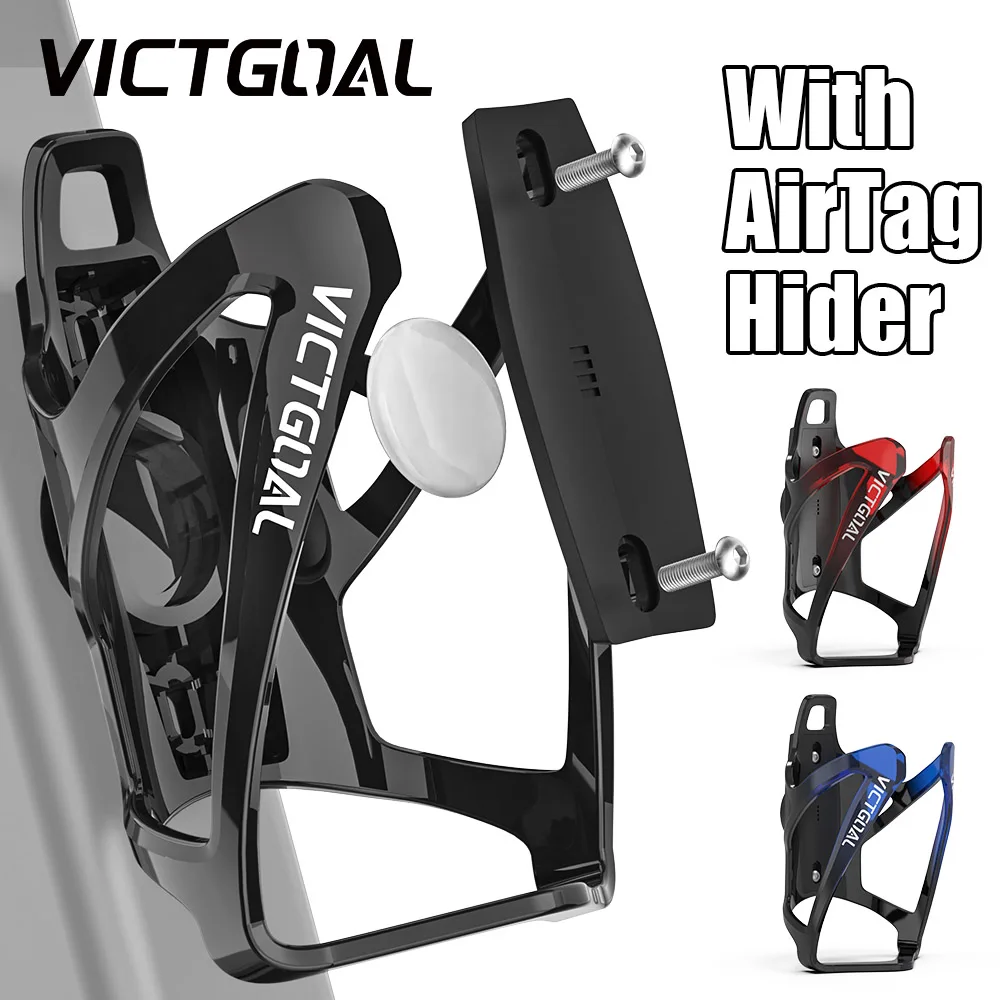 

VICTGOAL Bicycle Bottle Cages with AirTag Hider MTB Road Bicycle Water Bottle Holder Cycling Bottle Bracket Bicycle Accessories