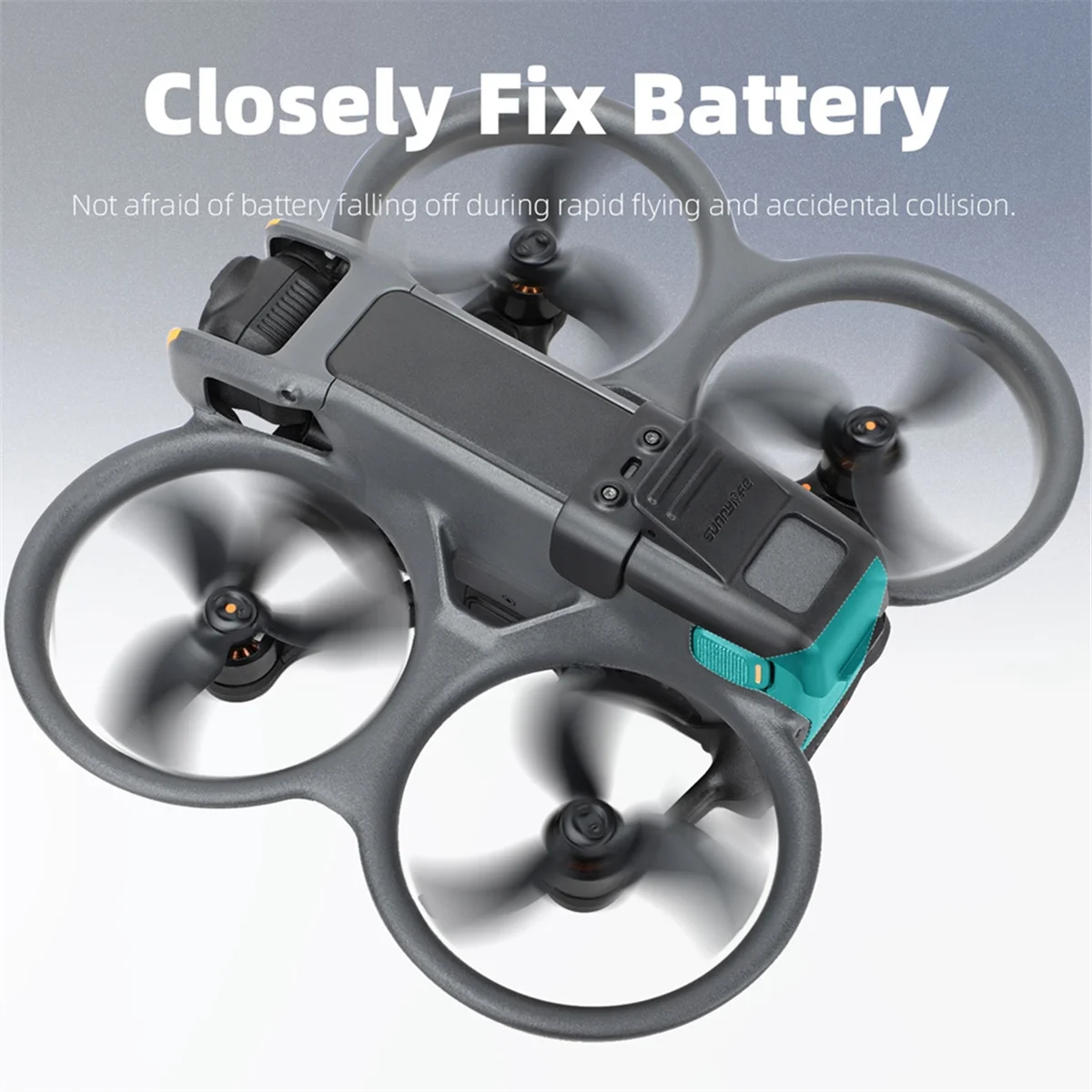 

SUNNYLIFE for Avata 2 Battery Striker Clip Battery Reinforcement Locking Loose Carabiner Drone Accessories