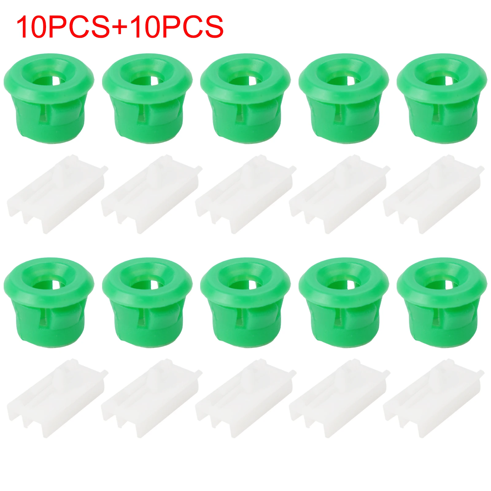 20Pcs Moulding Clip Auto Car For BMW E36 E46 E90 Green+White Grommets PA6 Rocker Panel Side Sill Parts Replacement