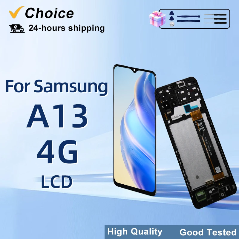NOWY 6.6 "IPS LCD do Samsung Galaxy A13 4G LCD A135 Wyświetlacz SM-A135F Ekran dotykowy do SM-A135M SM-A135F/DS Część zamienna
