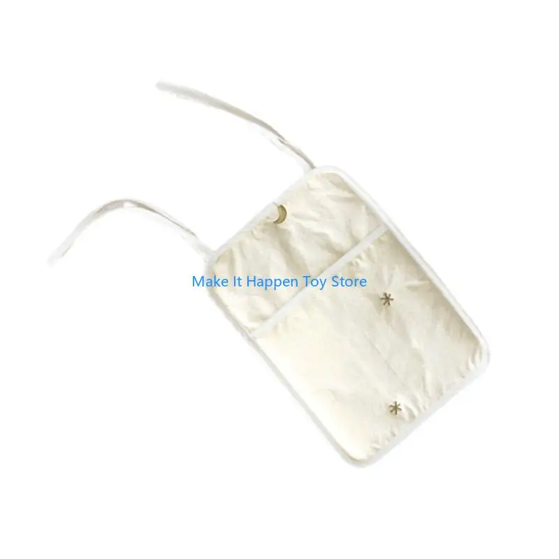 منظم تعليق خفيف الوزن 28EC، حل تخزين مريح من القطن لسرير الأطفال