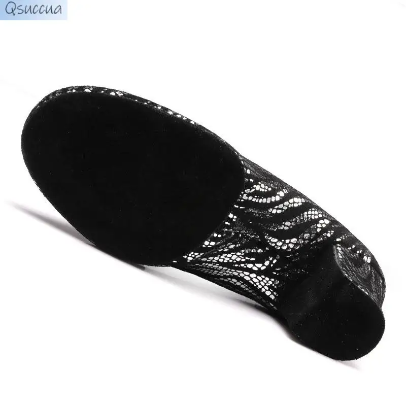 Professional Latin Dance Shoes Adult Ladies Mid-Heel Training Dance Shoes