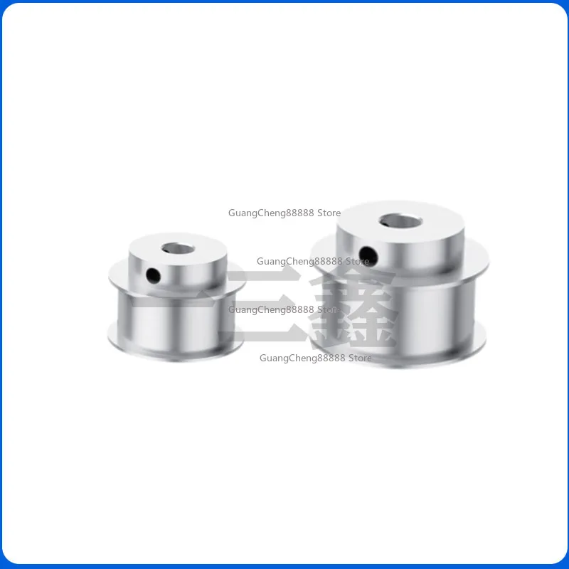 Aluminum Alloy H-slot Flat Pulley With Flange Driver Flat Belt Pulley - Image 2