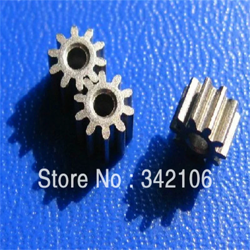 10pcs Four-wheel Pinion Gear DIY 0.5 Modulus 10 Tooth Inner Diameter 2mm Thickness 5mm Module Sensor