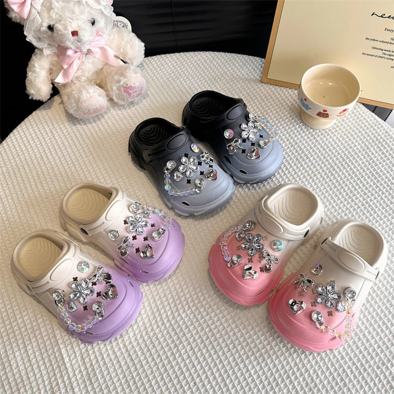 

Zapatos, модная обувь для девочек, новинка лета 2024, детские сандалии, простые и легкие тапочки для девочек, удобная детская пляжная обувь с мягкой подошвой