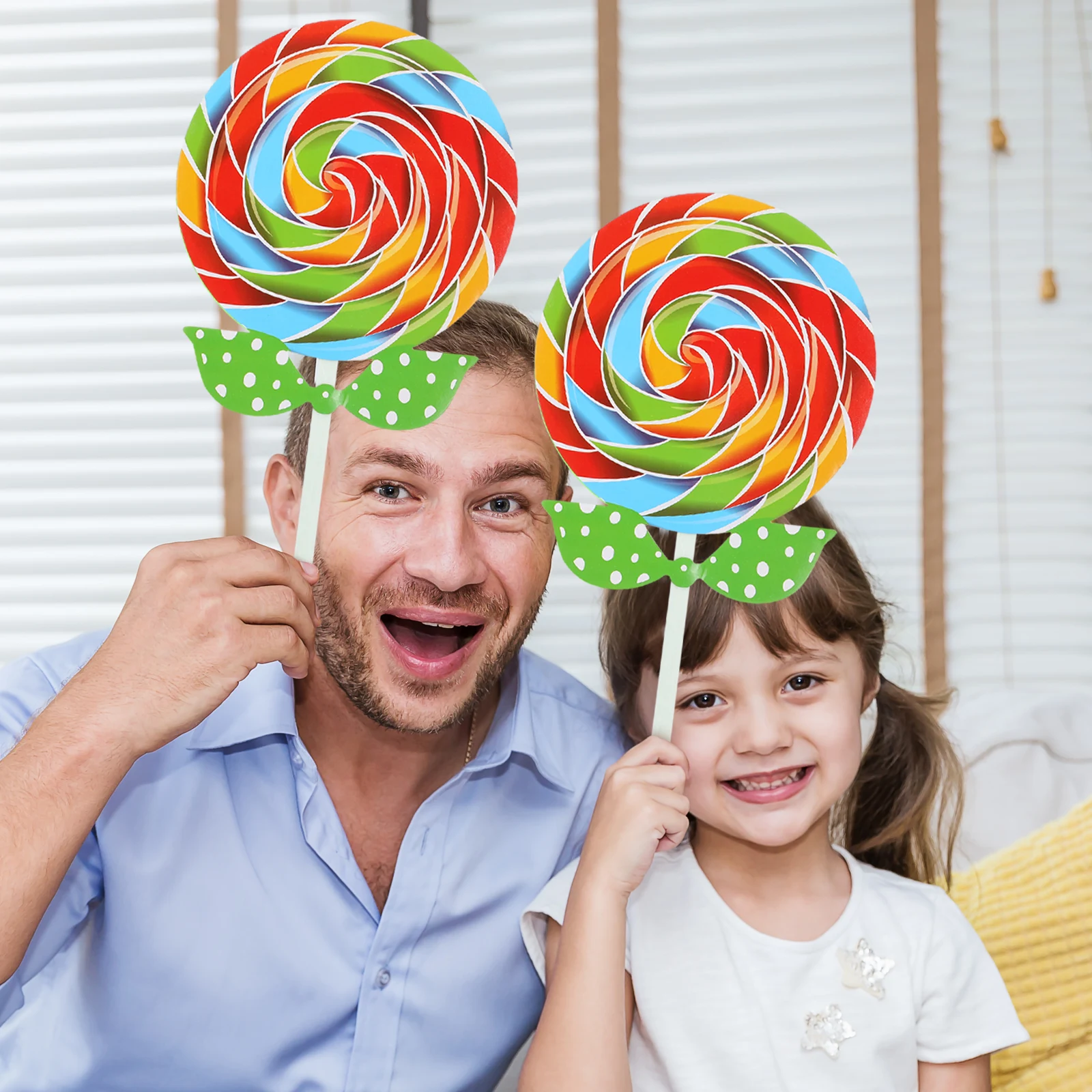 

2Pcs Lollipop Photography Prop Fake Candy Scene Decoration Party Photo Booth Creative Photo Prop Lollipop Party Candy Decoration