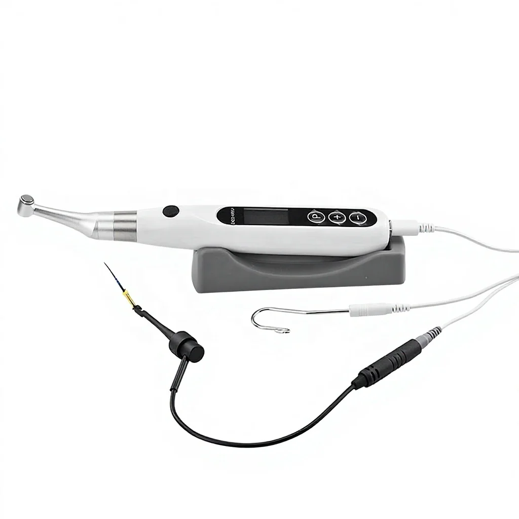 Electric Dental Endo Motor Apex Locator Root Canal Prep Measurement OLED Display 0-4Nm Torque Rechargeable Lithium Battery