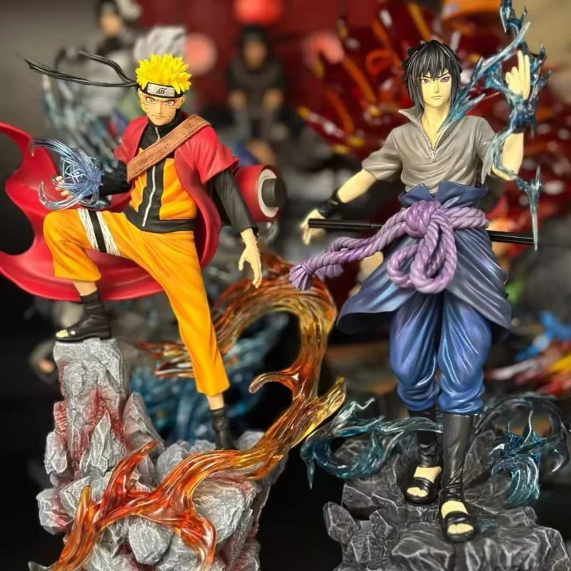 Nouvelle Figurine de dessin animé Naruto 27cm, Uzumaki Uchiha Sasuke, modèle d'action, Statue en Pvc, décoration de Table, jouet de collection, cadeau d'anniversaire