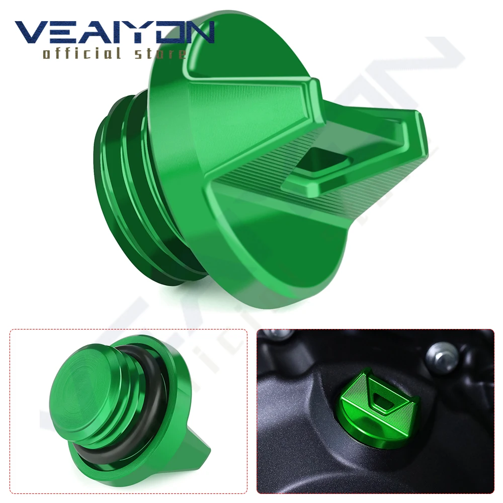 

For kawasaki ZX ZX4R ZX-4R R ZX-4RR 2024 Motorcycle Accessories CNC Aluminum M20*2.5 Engine Oil Cap Oil Filler Cover Cap 2024