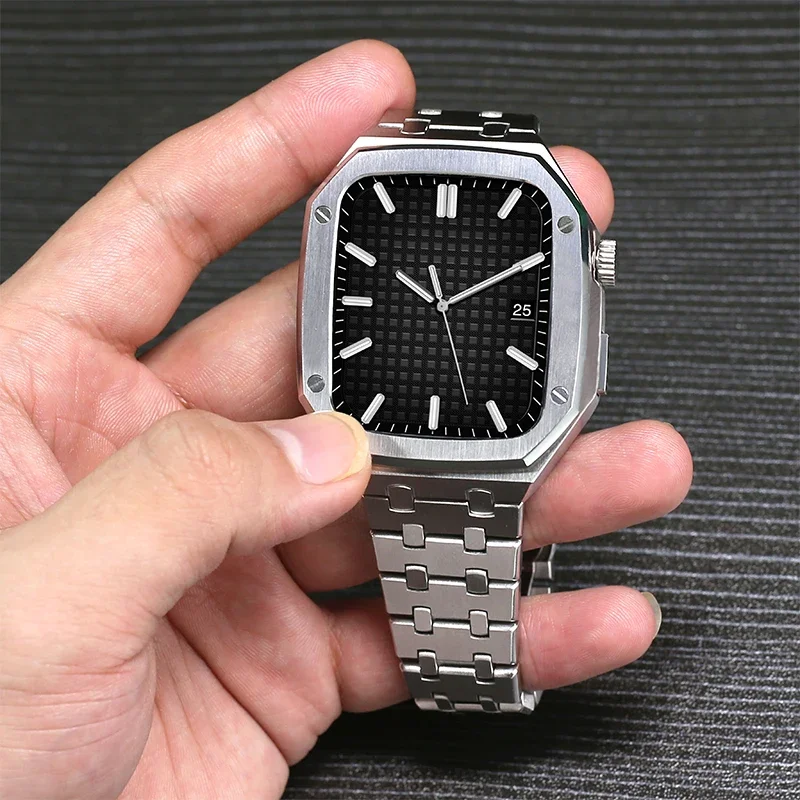 Luxury Stainless Steel Apple Watch Modification Kit