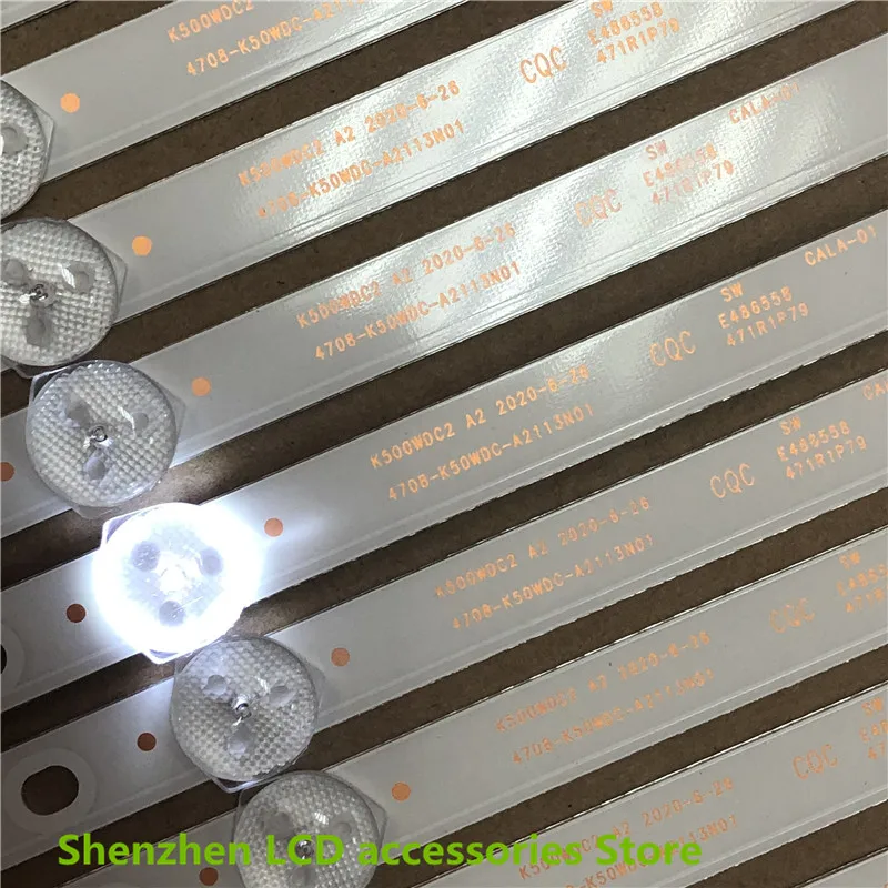 K500WDC2 SVK500AL1_WICOP_4LED_REV03_20170430 K500WDK3 485มม.6V 50นิ้วใช้อลูมิเนียม100% ใหม่LCD TV Backlightบาร์