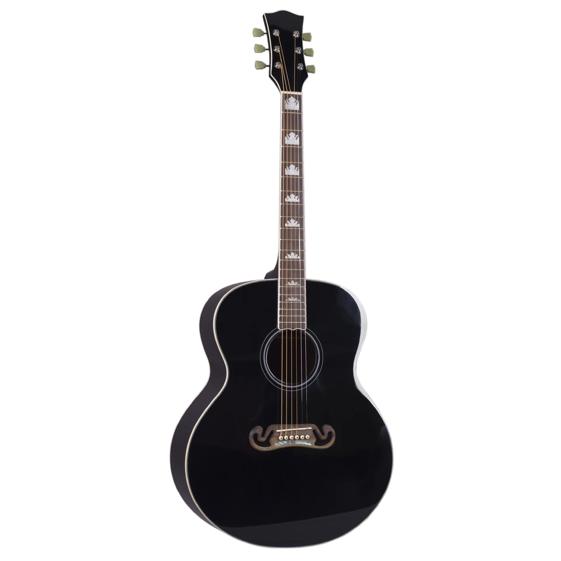 Acoustic Guitar 6-String Spruce Top Sapele Back/Side Gloss Finish Copper for Music Lovers Factory Price