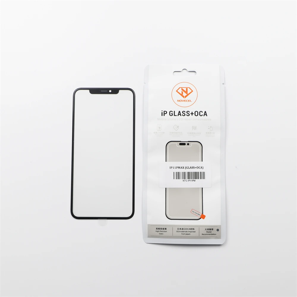 New 5pcs LCD Screen Front Outer Glass+OCA Film External Glasses Lens Panel Parts Replacement For iPhone 16 15 14 Pro Max Repair