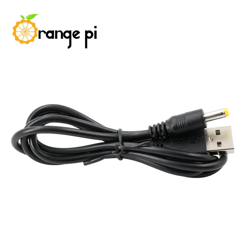 Laranja Pi USB para DC Cabo de Alimentação, Comprimento 1m, 4.0x1.7mm, Buraco Redondo, Linha de carregamento