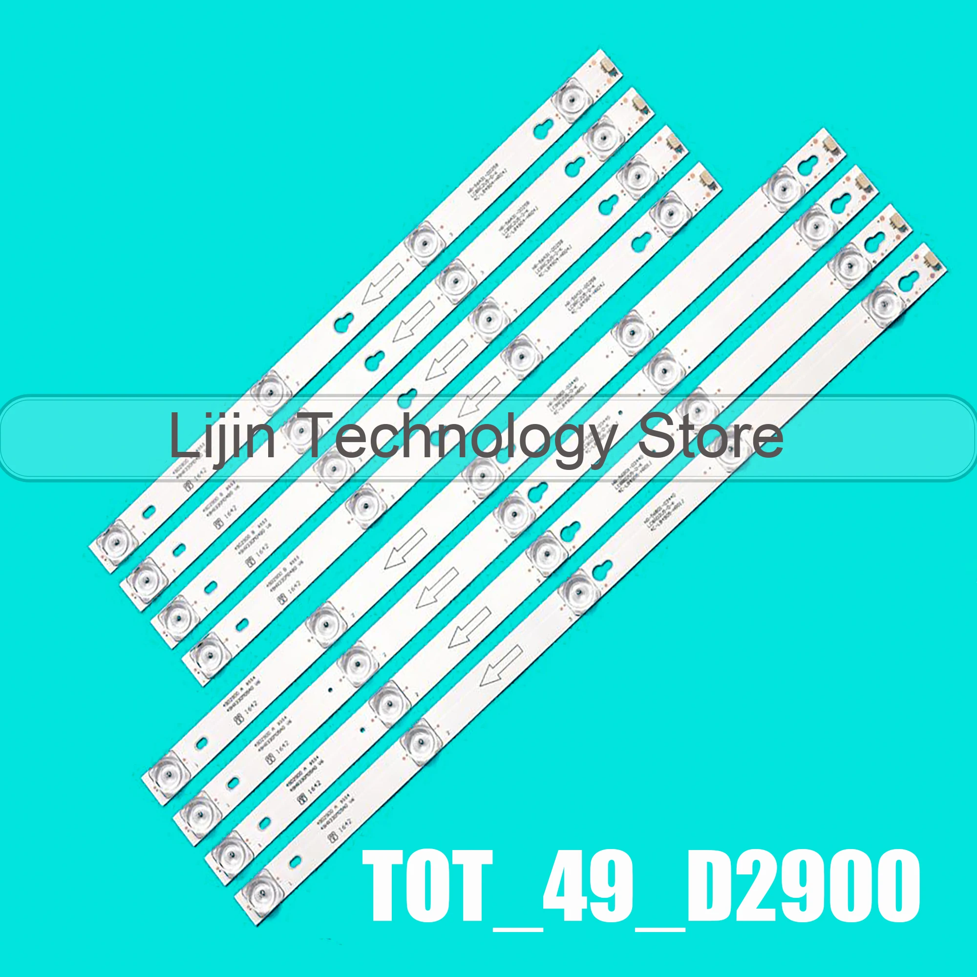 

1/5/8kit LED Backlight strip TOT_49_D2900 U49P6066 for 49L2600 L49S4900 49U7800 49P2US 49L2900 49D2900 49S405 49S403