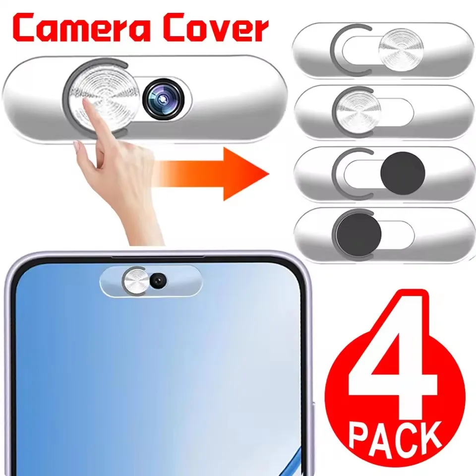 

2-1PCS Metal Camera Privacy Protection Cover for Samsung iPad Phone Laptop Ultra-Thin Webcam Lenes Cover Antispy Privacy Sticker