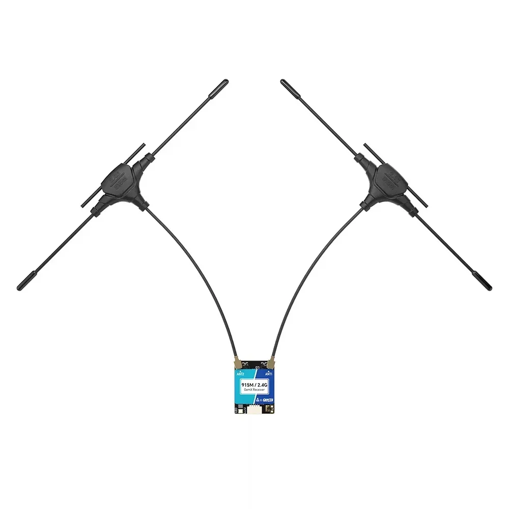 Ricevitore GemX Gemini GEPRC ELRS 915M/2.4G 25-1000Hz Frequenza di aggiornamento, tensione 5V, potenza di ritorno 100mw, antenna per drone RC FPV