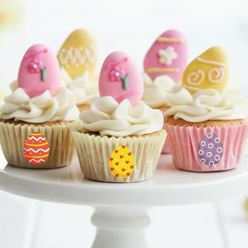 500 шт., пасхальные наклейки для карт