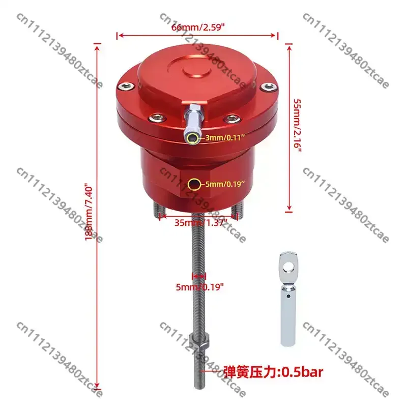 Automobile Spare Parts Turbocharger Bypass Solenoid Valve 0.5Bar Positive Pressure Control Valve Complete Assembly