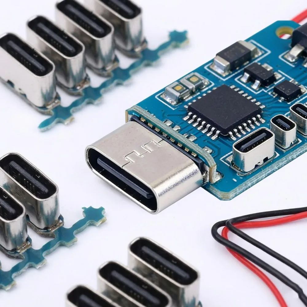 1/3/5/10PCS Charging Port for PCB Soldering Female Jack 5Pin SMD SMT Type-C Socket DIY Repair Adapter Micro USB Connector Type-C