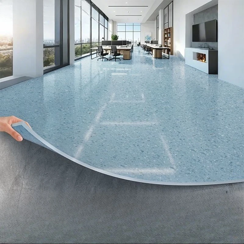 

Commercial pvc plastic floor, thickened wear-resistant waterproof floor glue directly paving the floor
