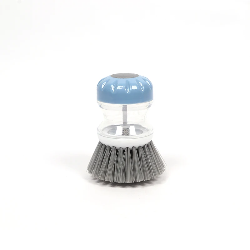 

Wholesale Mini Household Kitchen Cleaning Brush Soft Bristle Dish Soap Dispensing Palm Scrubber Eco-Friendly PP Material Pot