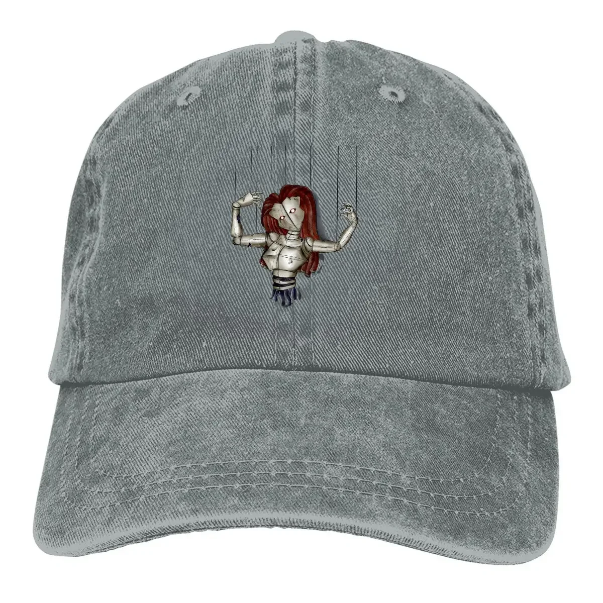 String Puppet Multicolor Hat Peaked Women's Cap Broken Personalized Visor Protection Hats