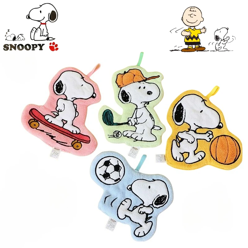 

Snoopy cartoon cute children's hand towel creative Kawaii home hanging water absorbing quick drying handkerchief gift wholesale