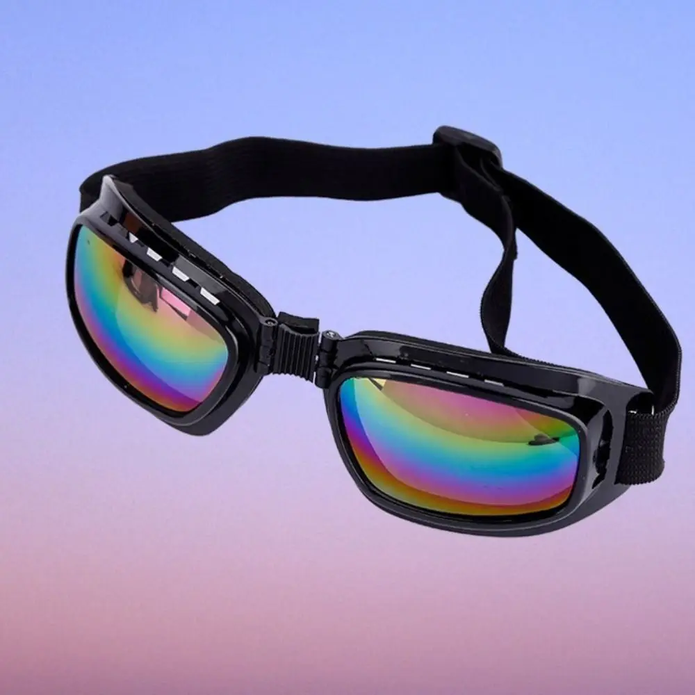 Sports Goggles Windproof Cycling Glasses Vintage Foldable Snowboard Goggles Dustproof Multifunctional Motorcycle Glasses Cycling