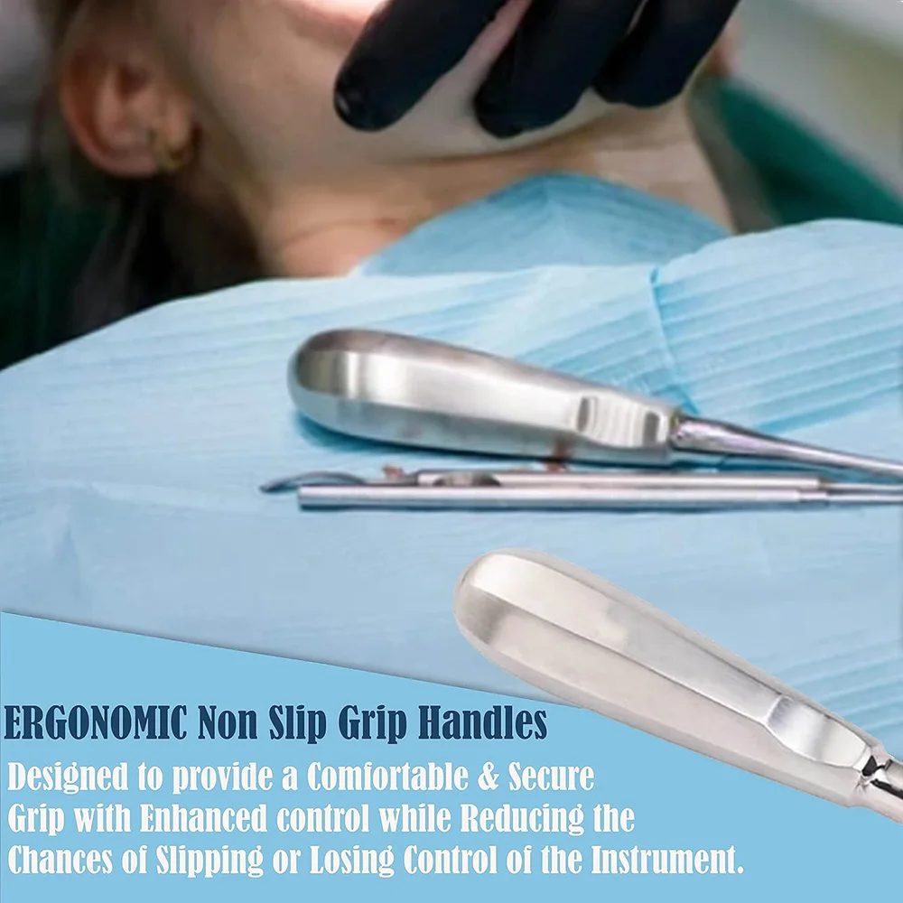 PIORPOY 1Pcs Dental Extraction Elevator Stainless Steel Tooth Dentist Instruments Tools Elevator Minimally Invasive Lab Dropship