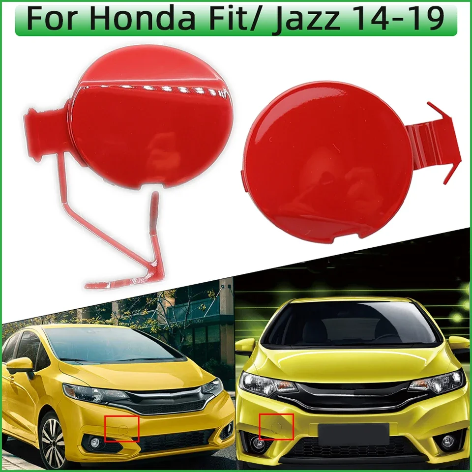 

For Honda Fit / Jazz GK5 2014 2015 2016 2017 2018 2019 71104-T5H-H00 71104-T5H-H50 Front Bumper Towing Hauling Hook Cover Cap