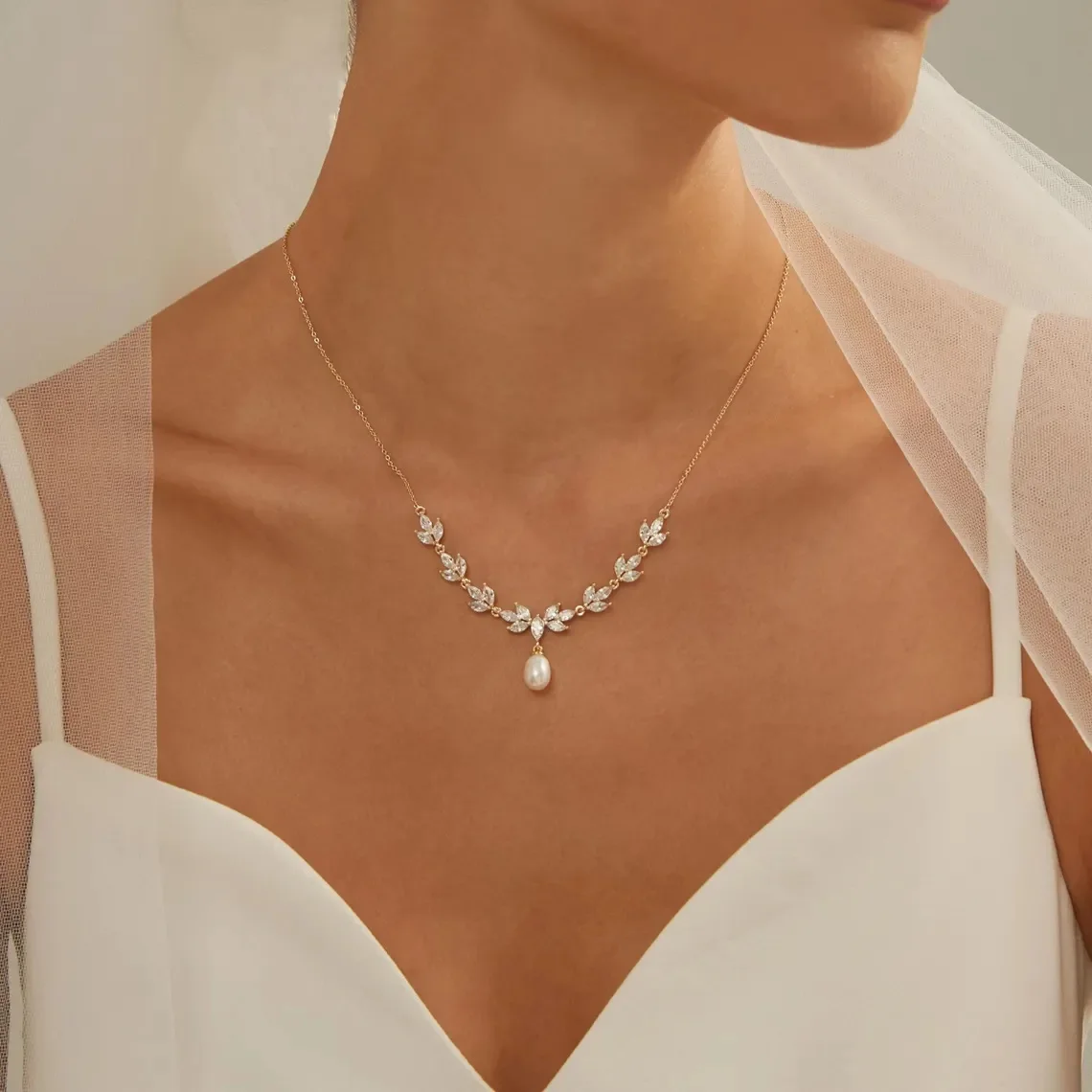 Neue 925 Sterling Silber Perlenkette, Persönlichkeits-Charm Perlenanhänger Choker, Geburtstagsgeschenk für Frauen, Exquisiter Schmuck – Detail 2