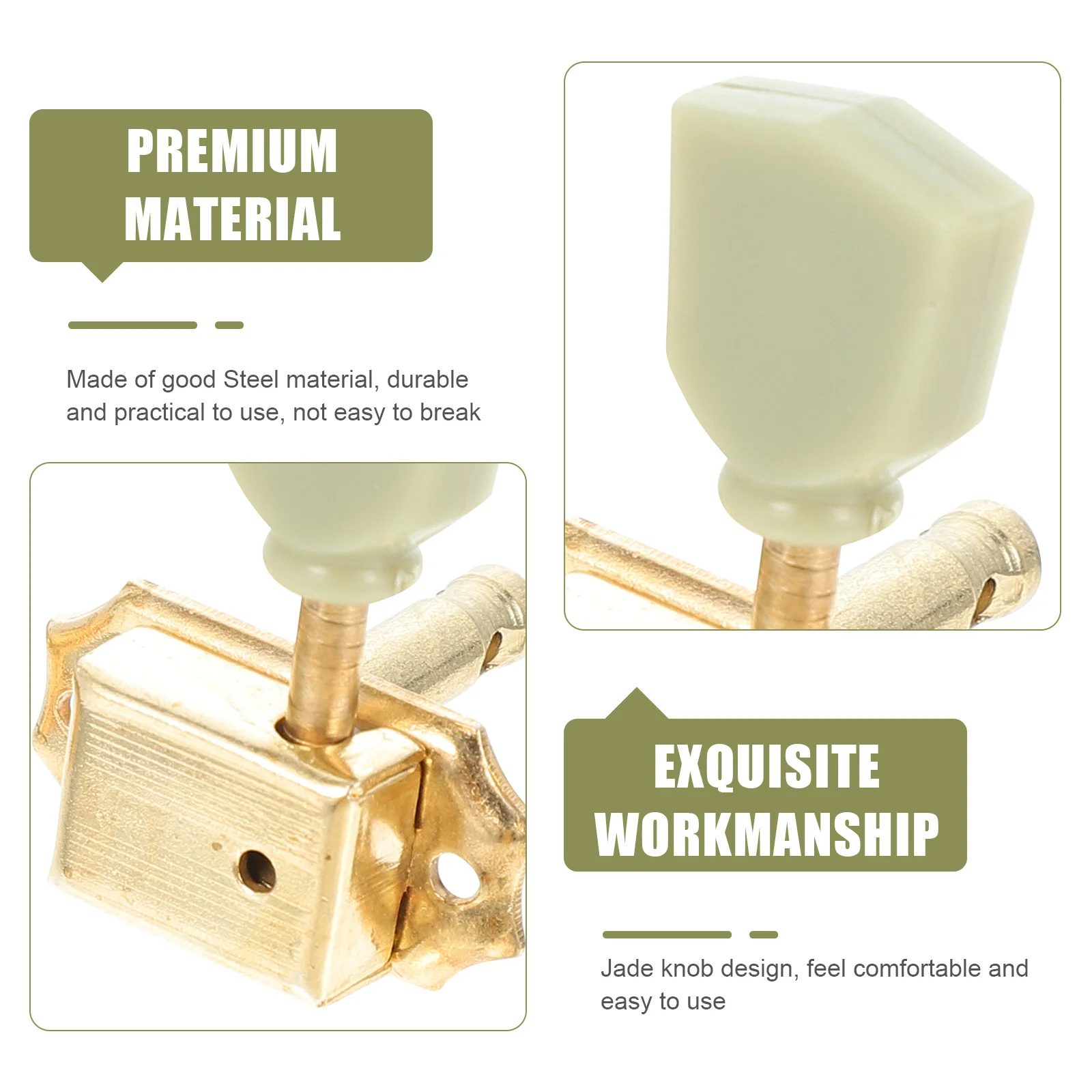 

6Pcs Guitar Tuning Peg String Durable Professional Replacement Accessories for Acoustic Electric Folk Guitar Parts